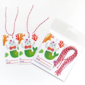 Etichete pentru cadouri, cu Pisirenă